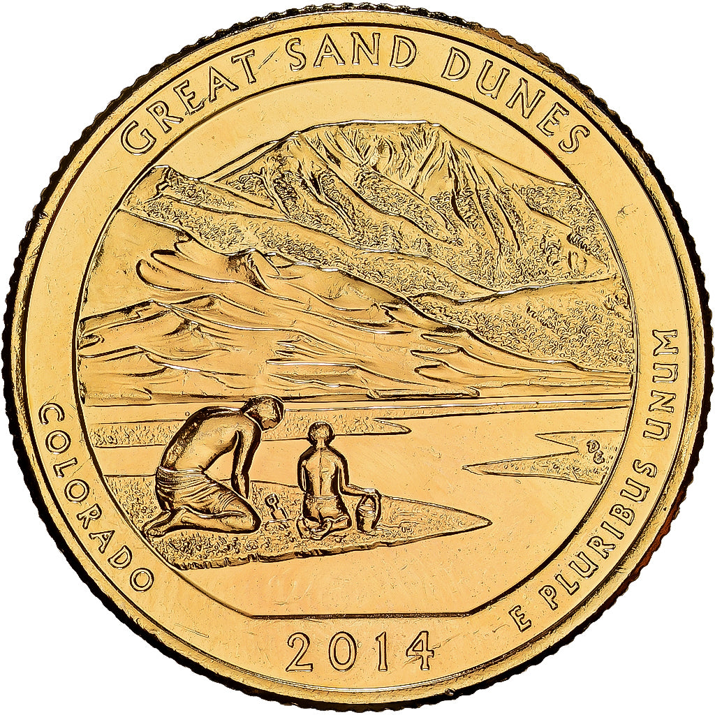 United States, Quarter, Washington Quarter, America The Beautiful, 2014