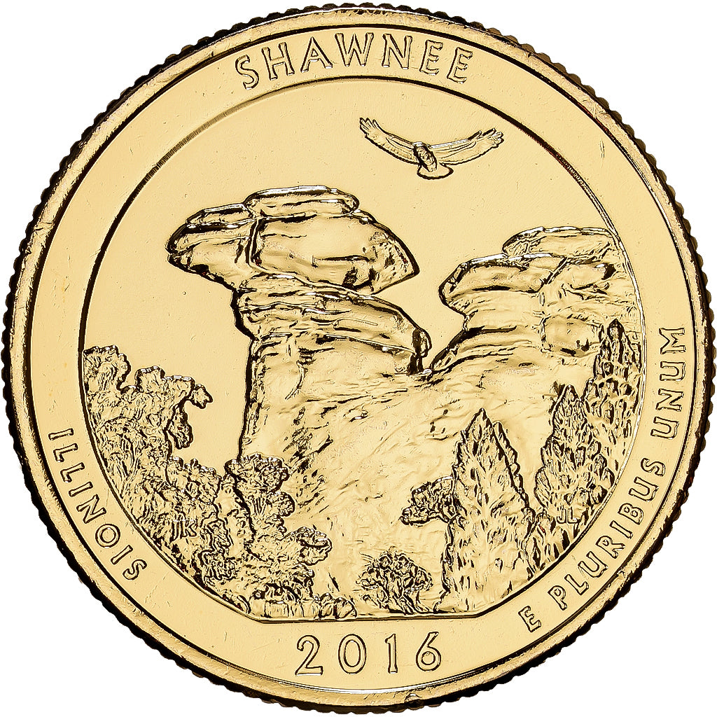 United States, Quarter, Washington Quarter, America The Beautiful, 2016
