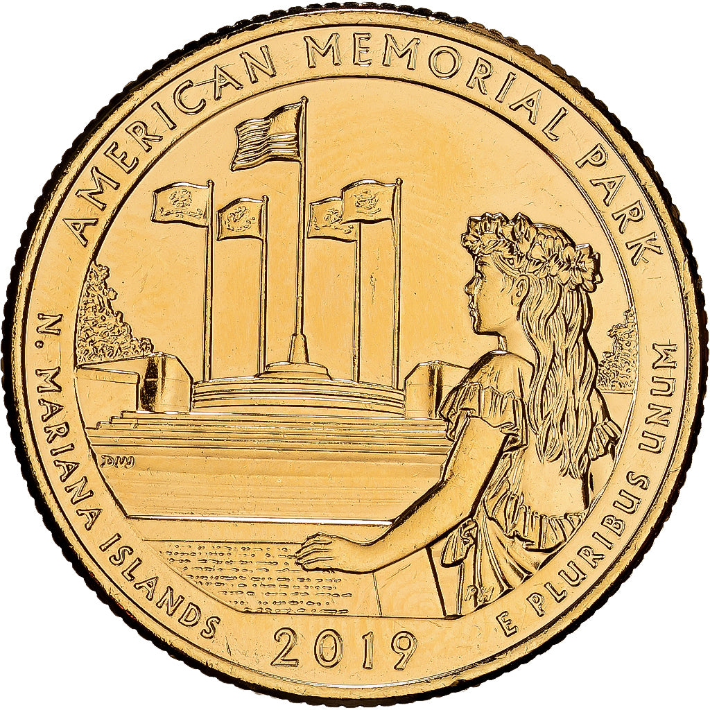 United States, Quarter, Washington Quarter, America The Beautiful, 2019, Denver