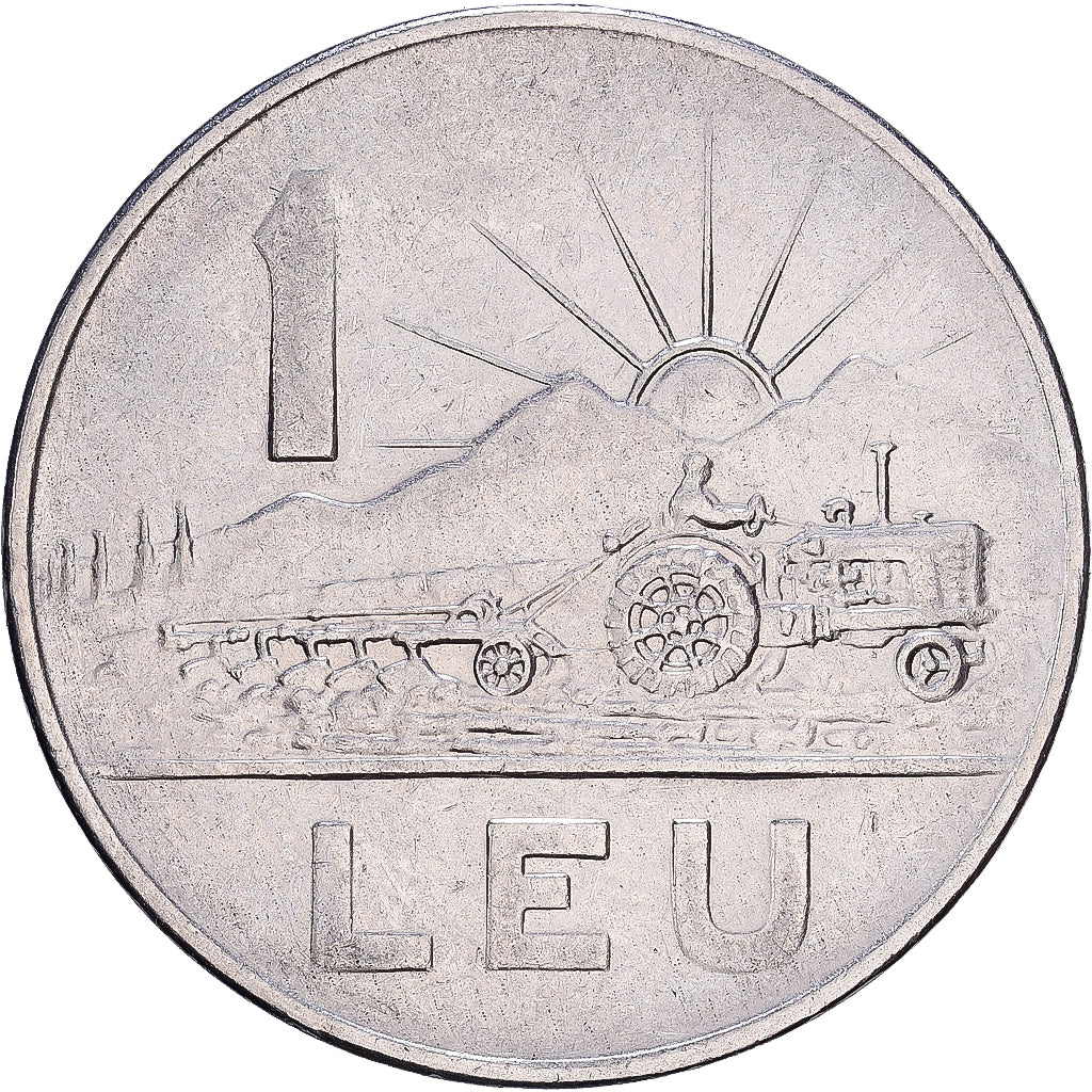Roemenië, Leu, 1963, Bucarest, Nickel plated steel, FR+