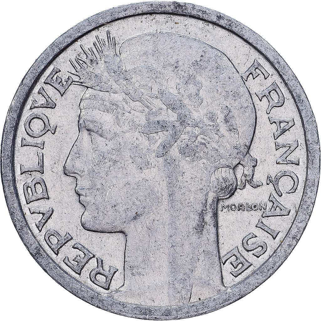 Frankrijk, 50 Centimes, Morlon, 1945, Beaumont le Roger, Aluminium, ZF
