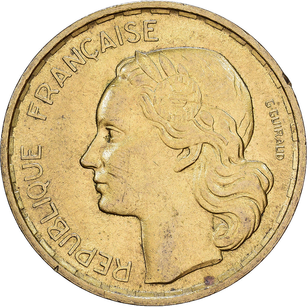 Frankrijk, 20 Francs, 1952, Paris, Aluminum-Bronze, FR+