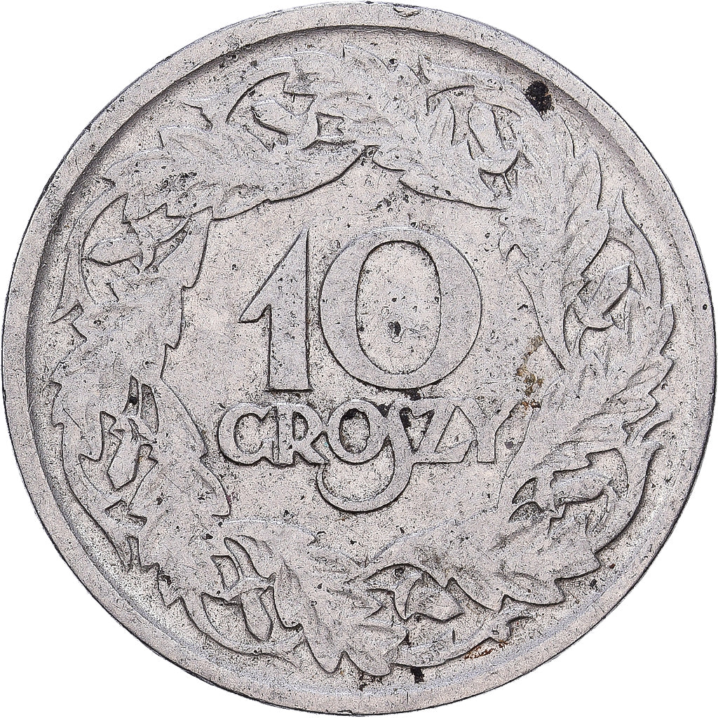 Polen, 10 Groszy, 1923, Huguenin, Nickel, SS