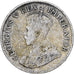 Afrique du Sud, George V, 3 Pence, 1933, Pretoria, Argent, B+