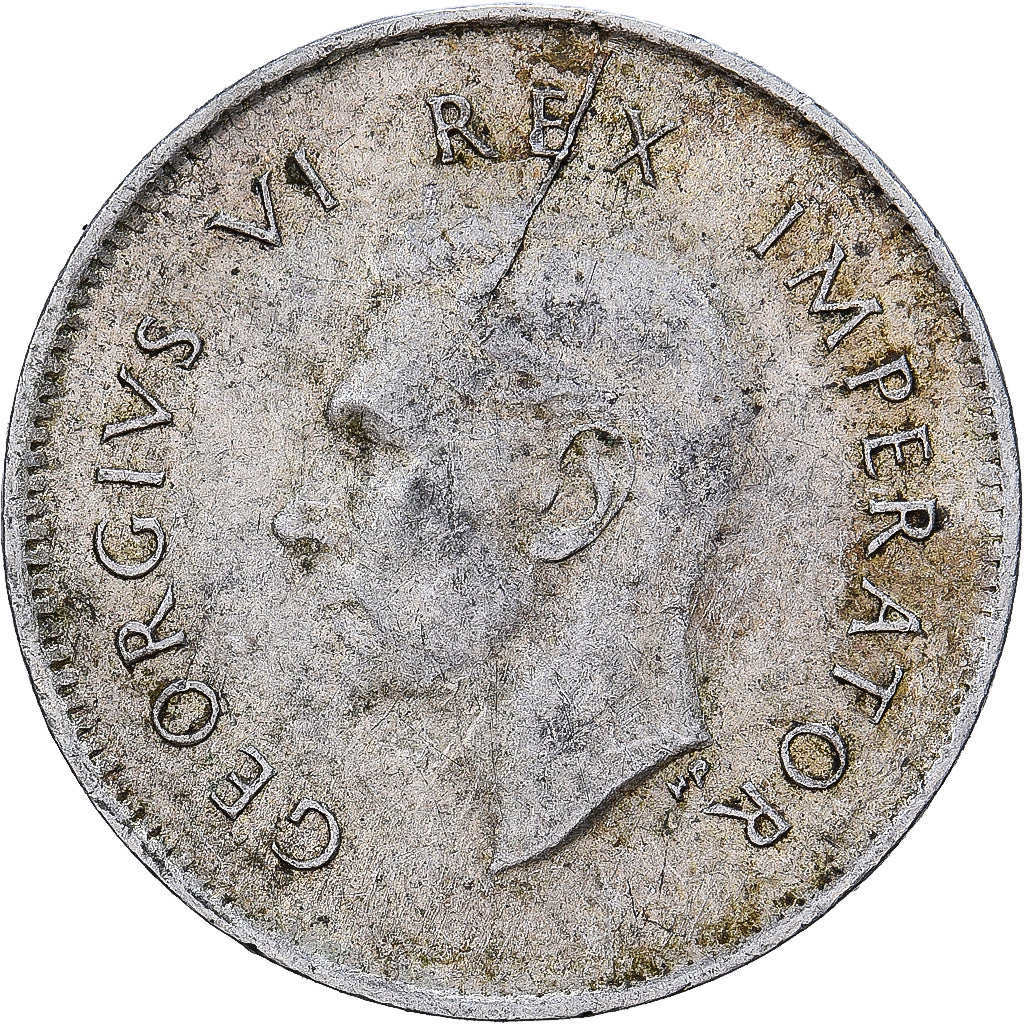 Afrique du Sud, George V, 3 Pence, 1941, Pretoria, Argent, B+