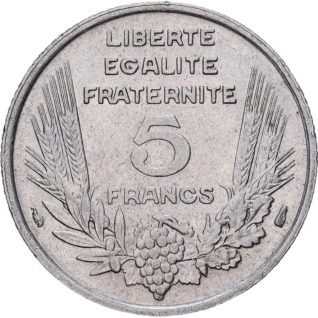 France, 5 Francs, Bazor, 1933, Paris, Nickel, EF(40-45)