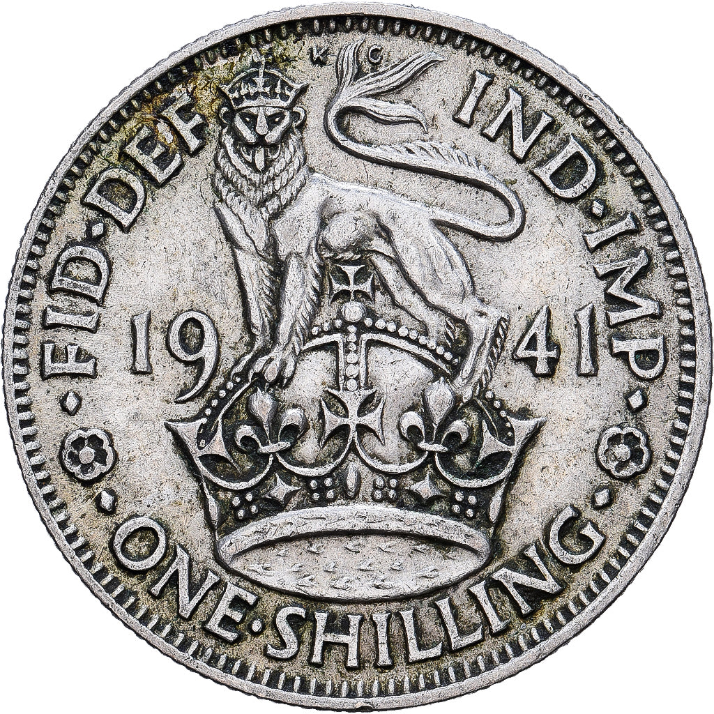 Großbritannien, George VI, 1 Shilling, 1941, British Royal Mint, Silber, S