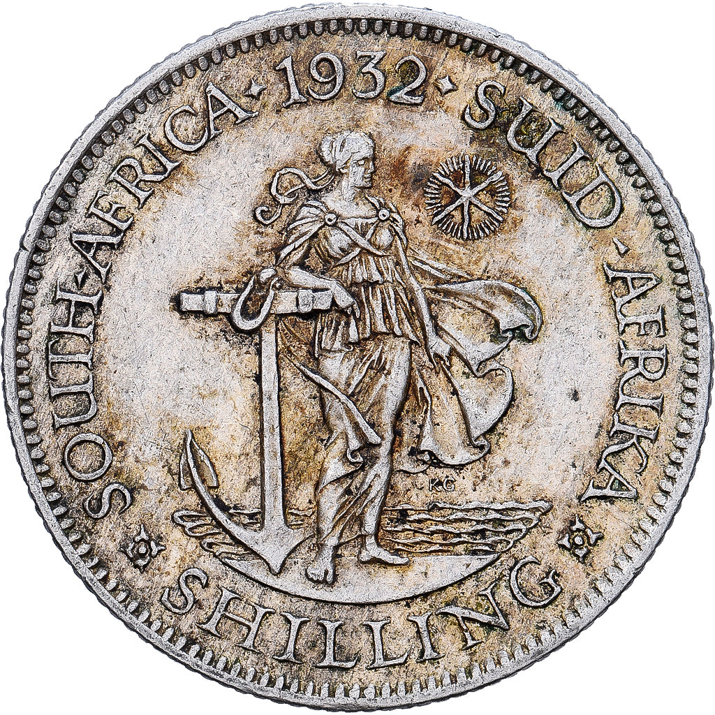 Südafrika, George V, 1 Shilling, 1932, Pretoria, Silber, SS