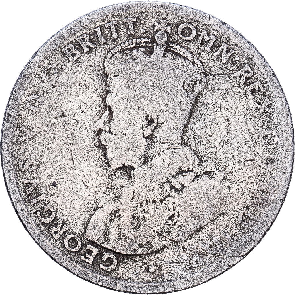Australia, George V, 1 Florin, 1917, Sydney, Silver, F(12-15)