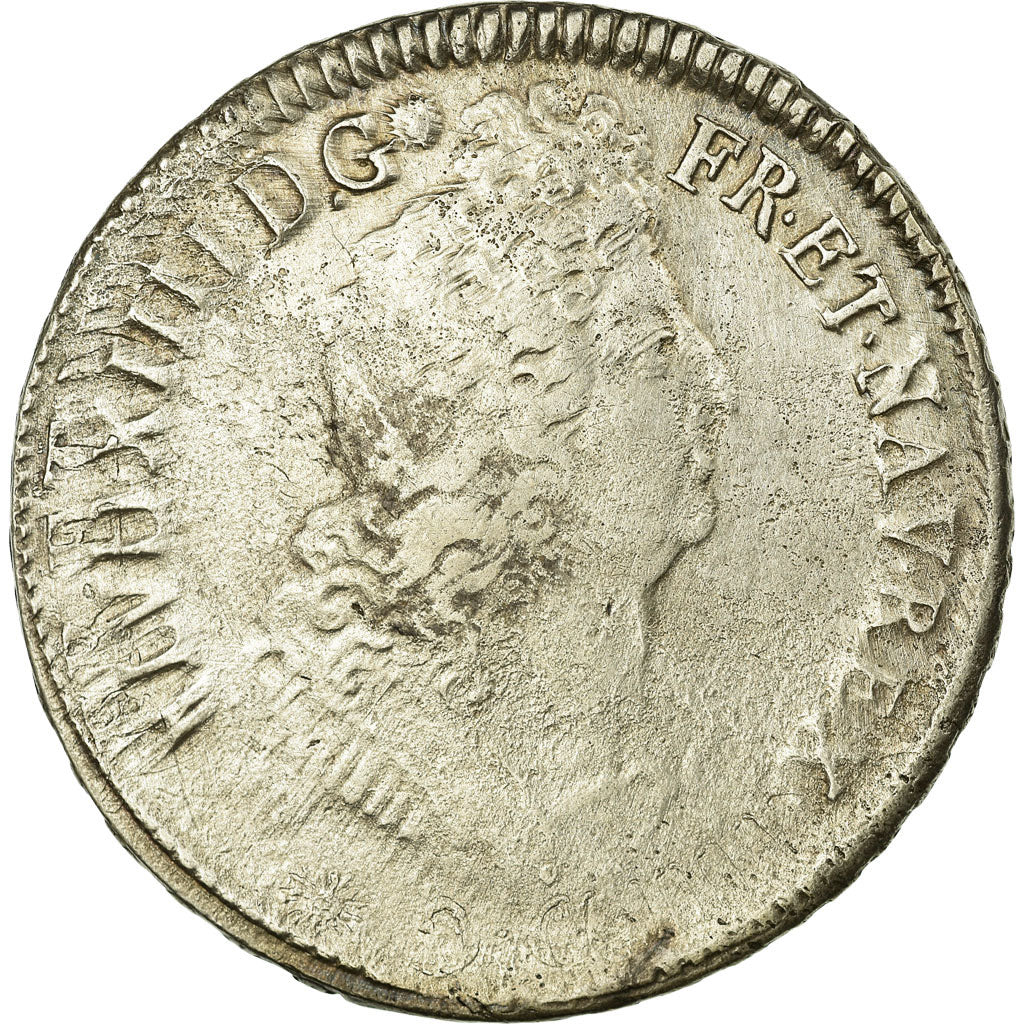 Munten, Frankrijk, Louis XIV, Écu aux insignes, Ecu, 1702, Rennes, FR+, Zilver