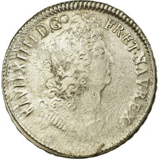 Munten, Frankrijk, Louis XIV, Écu aux insignes, Ecu, 1702, Rennes, FR+, Zilver