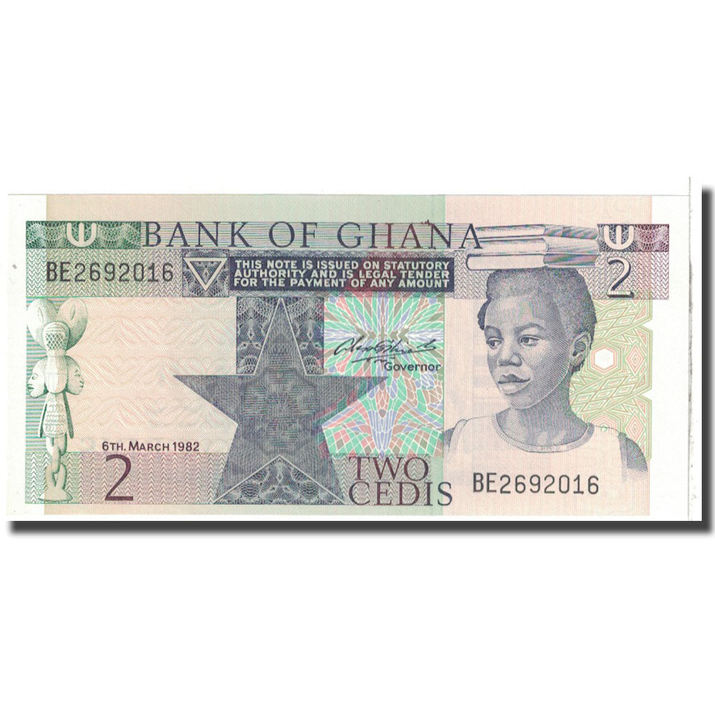 Geldschein, Ghana, 2 Cedis, 1982, 1982-03-06, KM:18d, UNZ