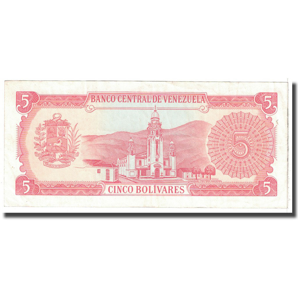 Banconote, Venezuela, 5 Bolivares, 1989, 1989-09-21, KM:70b, BB