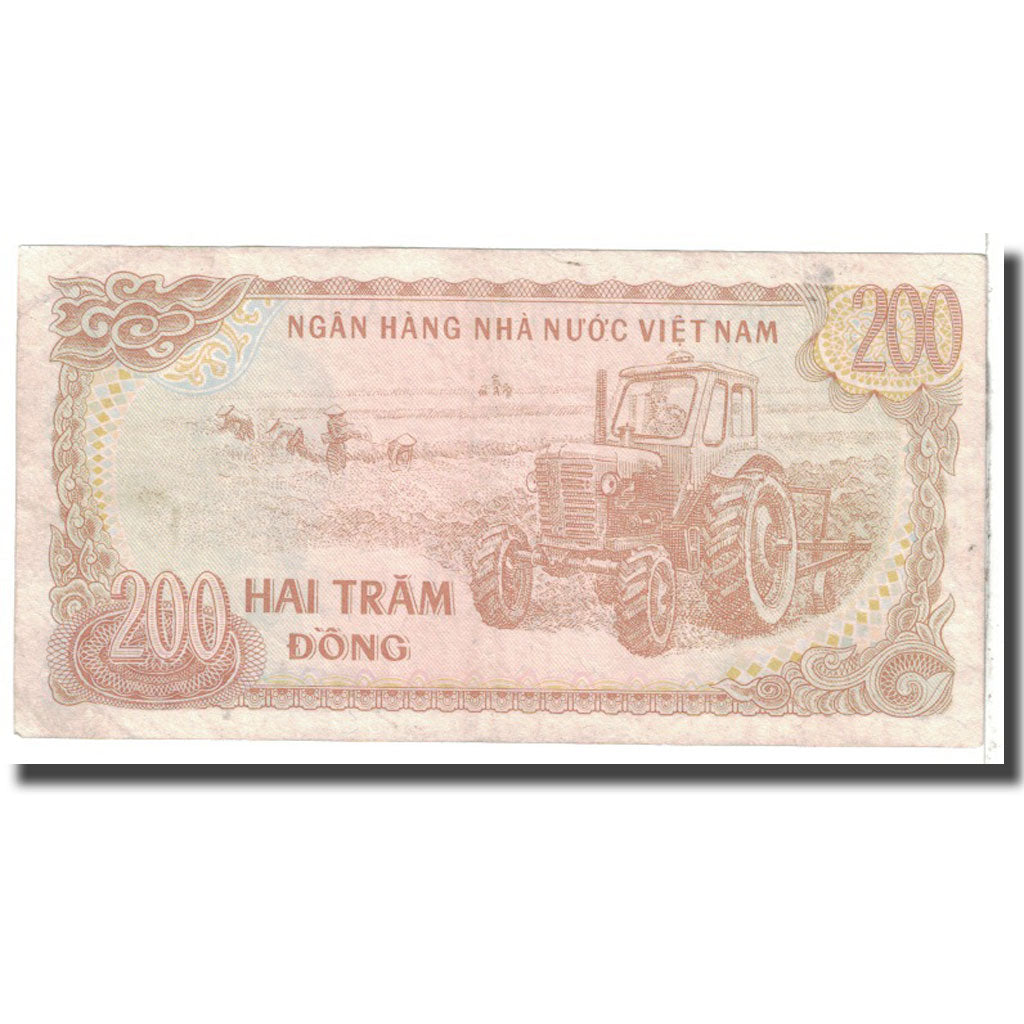 Billet, Viet Nam, 200 D<ox>ng, 1987, KM:100a, TTB