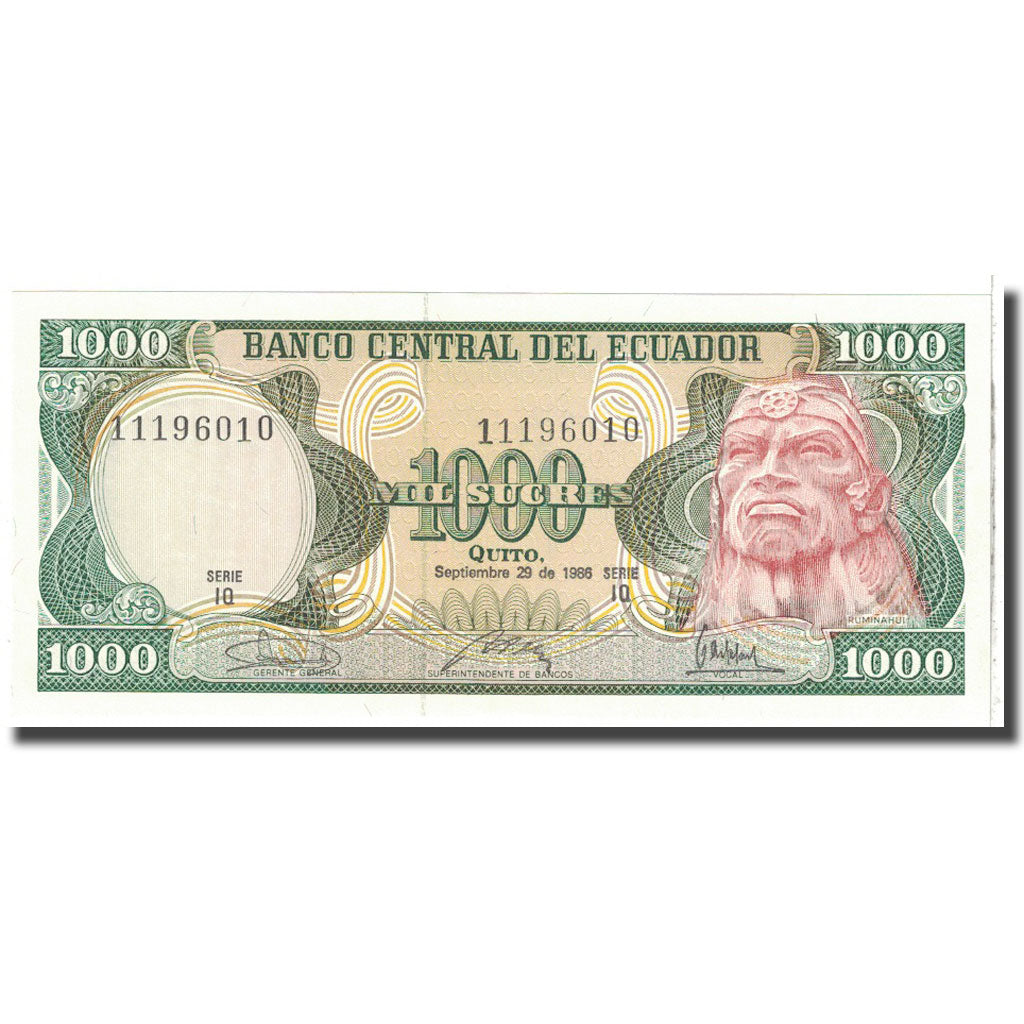 Banconote, Ecuador, 1000 Sucres, 1986, 1986-04-29, KM:125a, FDS