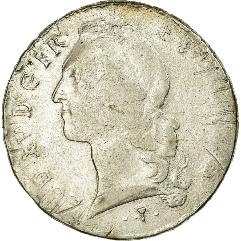 Moneta, Francia, Louis XV, Écu de Béarn au bandeau, Ecu, 1757, Pau, MB+