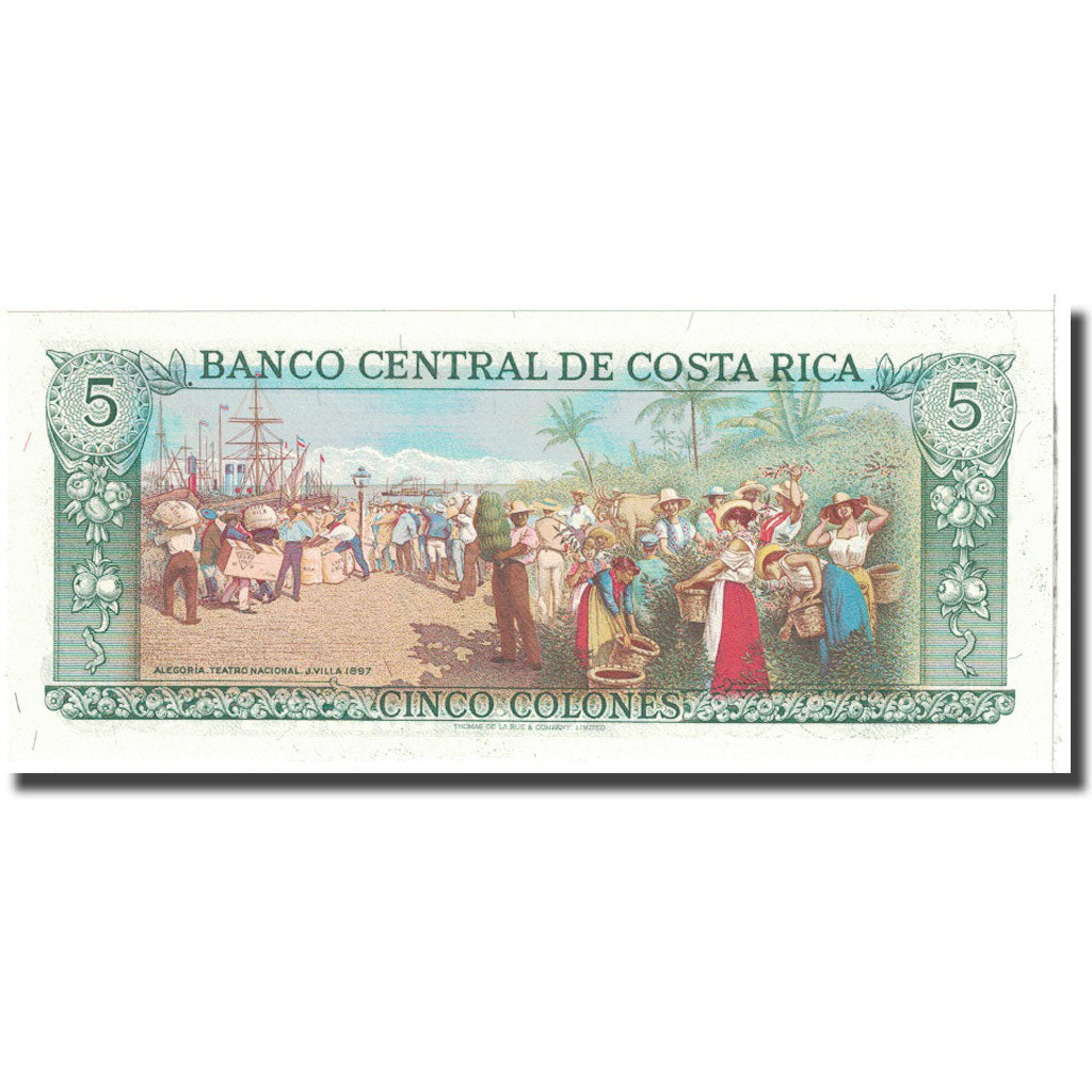 Banknote, Costa Rica, 5 Colones, KM:236d, UNC(65-70)