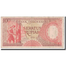 Banknote, Indonesia, 100 Rupiah, 1958, KM:59, VF(20-25)