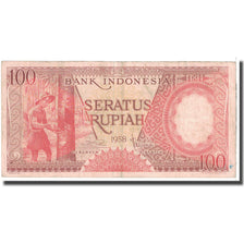 Banknote, Indonesia, 100 Rupiah, 1958, KM:59, VF(20-25)