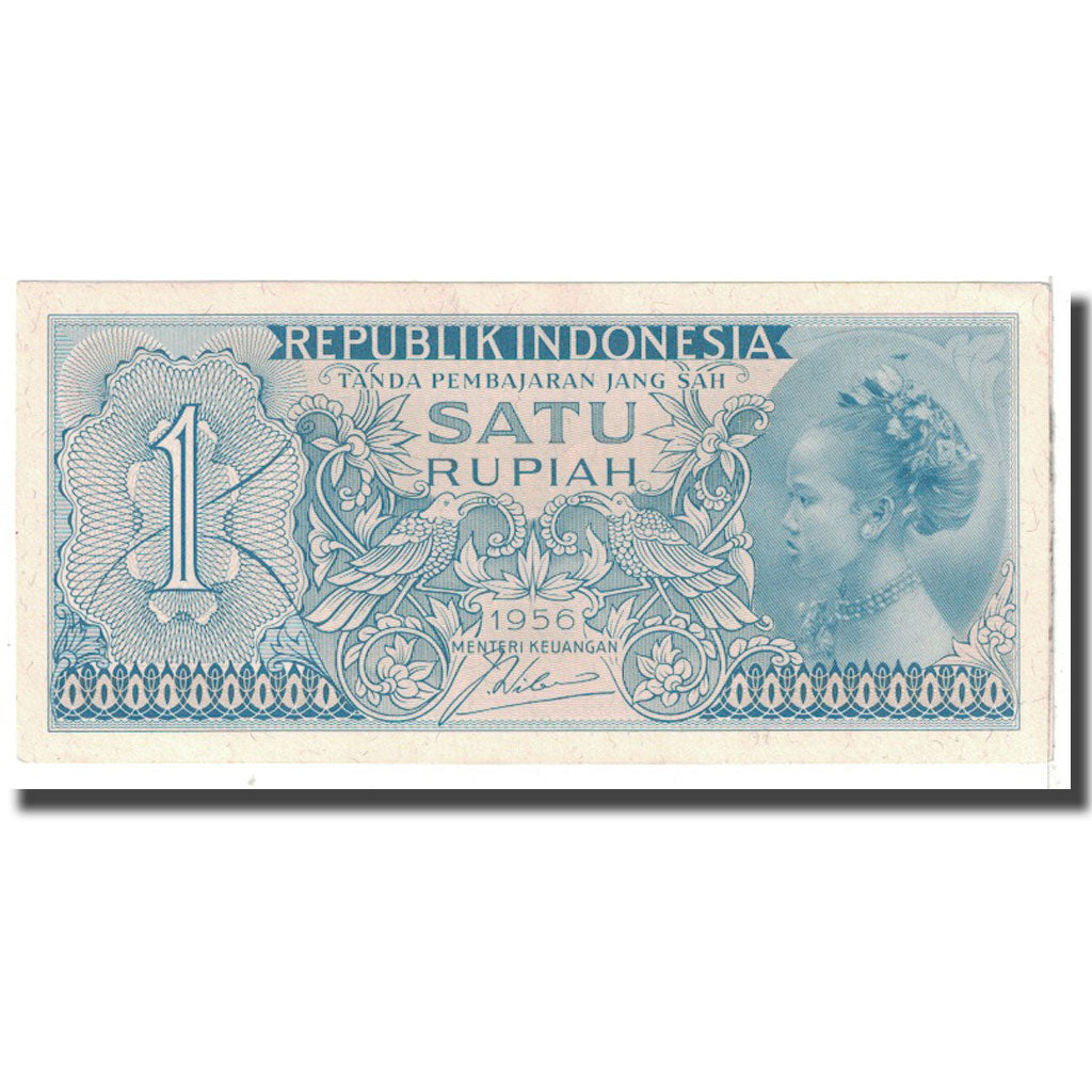Geldschein, Indonesien, 1 Rupiah, 1956, KM:74, UNZ-