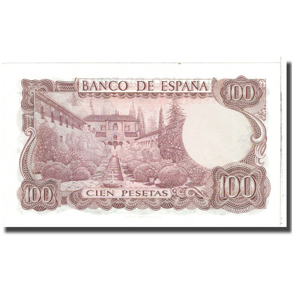 Nota, Espanha, 100 Pesetas, 1970, 1970-11-17, KM:152a, UNC(65-70)