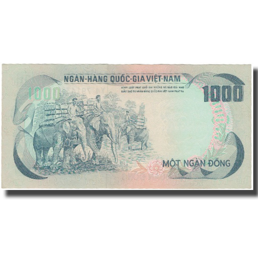 Billet, South Viet Nam, 1000 D<ox>ng, KM:34a, NEUF