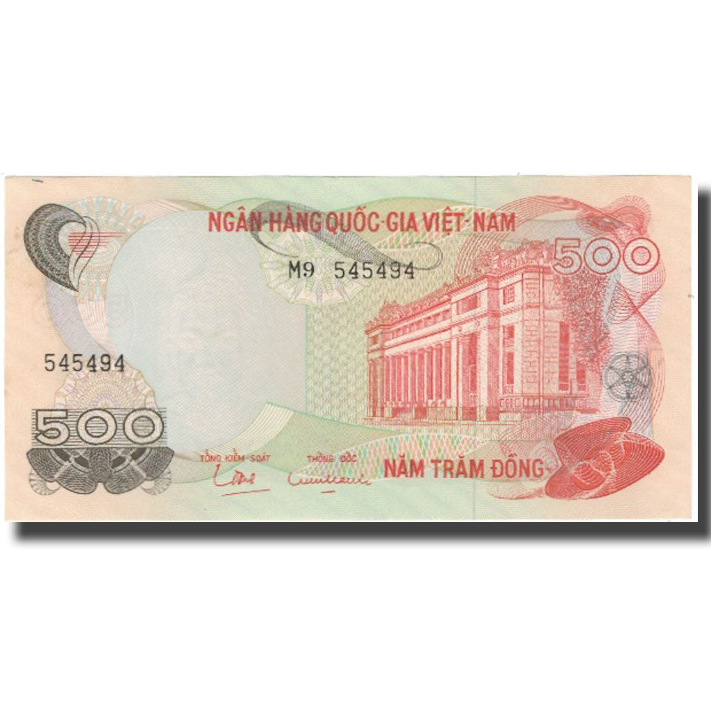 Billet, South Viet Nam, 500 D<ox>ng, KM:28a, SPL