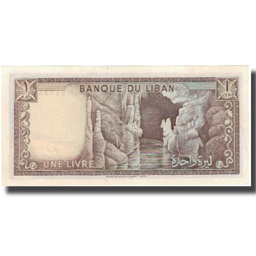 Banknote, Lebanon, 1 Livre, KM:61b, UNC(63)