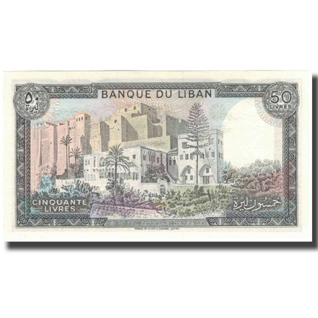 Banknote, Lebanon, 50 Livres, KM:65c, UNC(65-70)