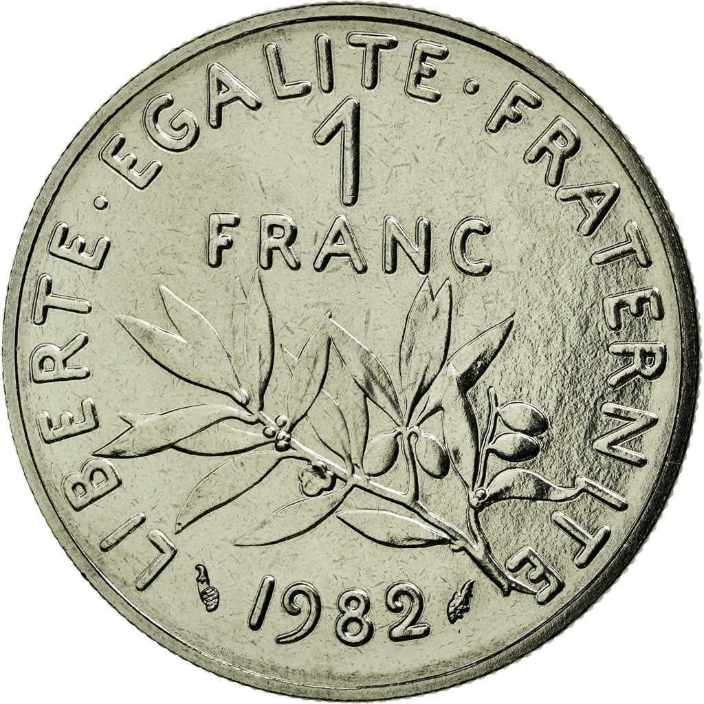 Münze, Frankreich, Semeuse, Franc, 1982, Paris, STGL, Nickel, Gadoury:474