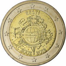 Estónia, 2 Euro, €uro 2002-2012, 2012, MS(64), Bimetálico