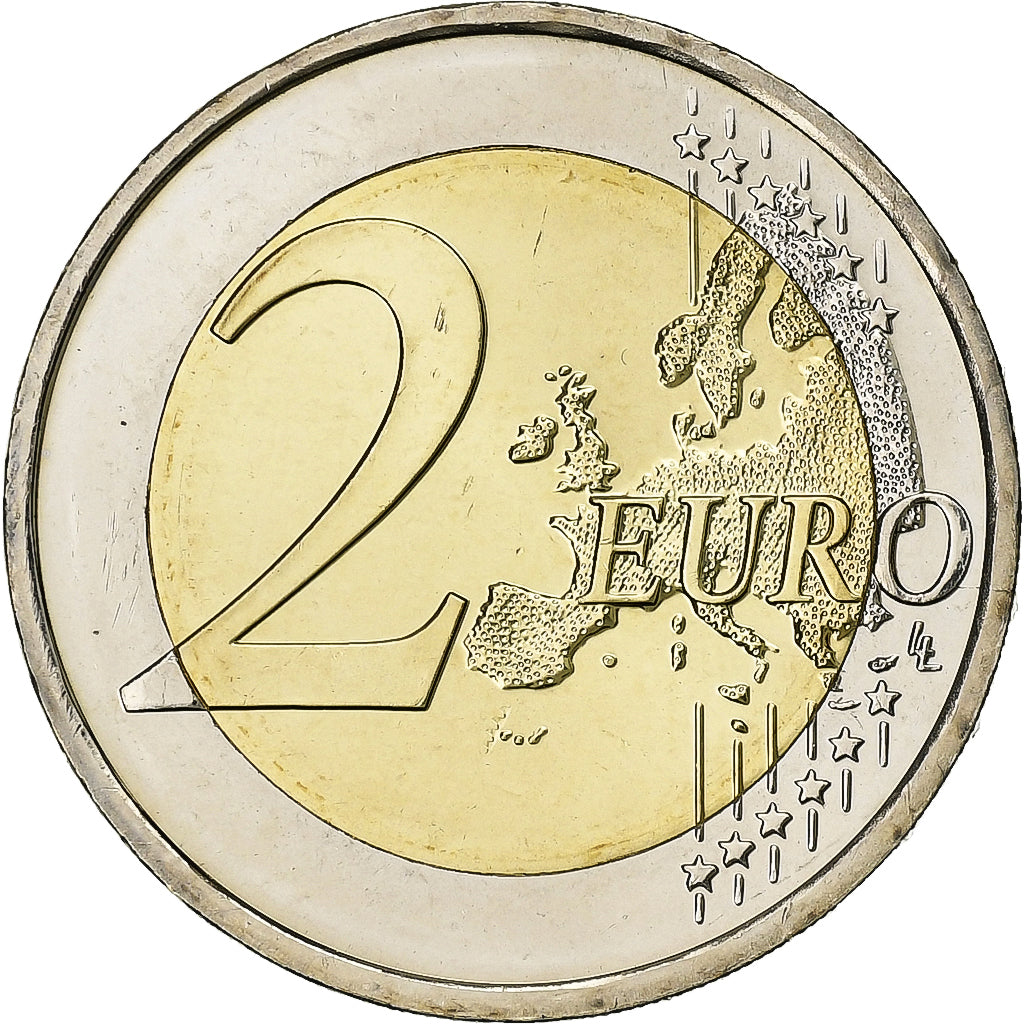 Eslovénia, 2 Euro, Drapeau européen, 2015, MS(64), Bimetálico