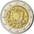 Grécia, 2 Euro, 2015, 30 ans   Drapeau européen, MS(64), Bimetálico, KM:272