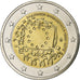 Grecia, 2 Euro, 2015, 30 ans   Drapeau européen, SC+, Bimetálico, KM:272