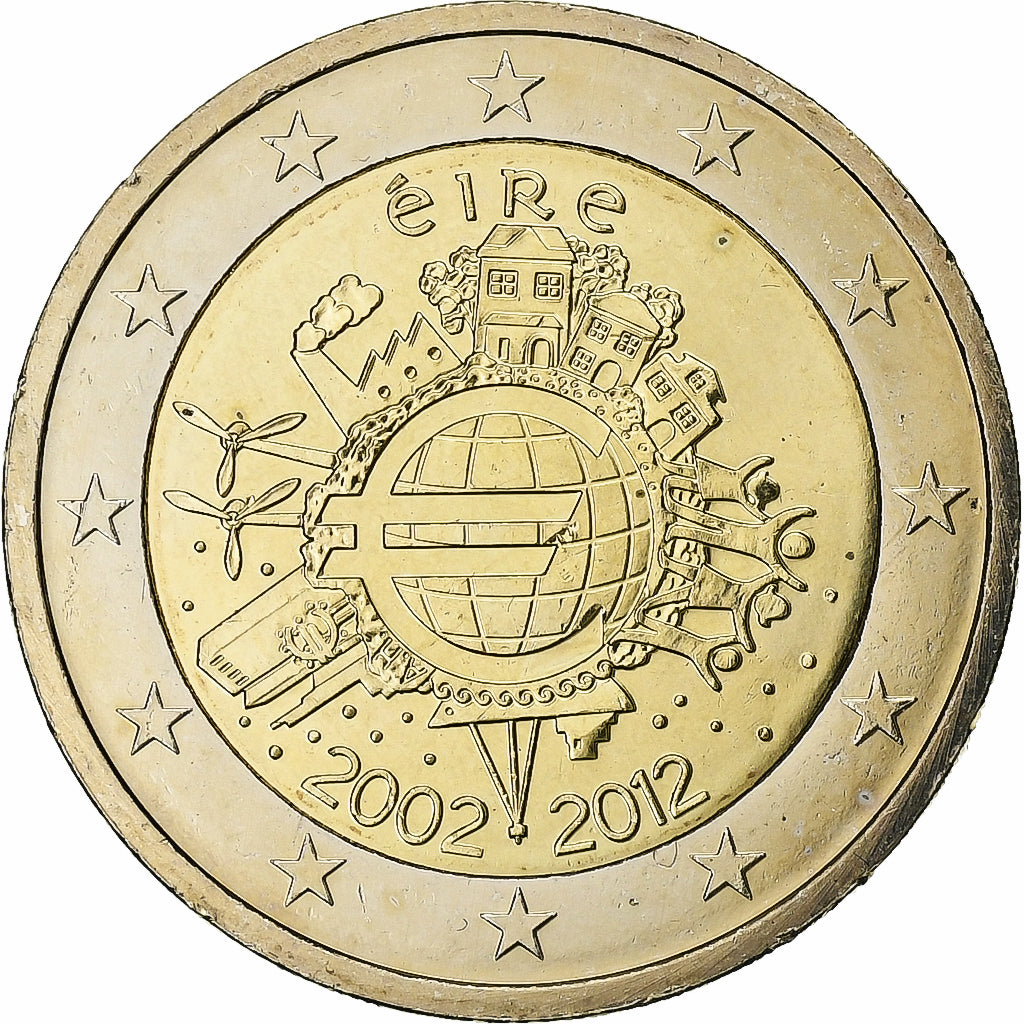 IRELAND REPUBLIC, 2 Euro, 2012, Sandyford, UNZ+, Bi-Metallic, KM:71