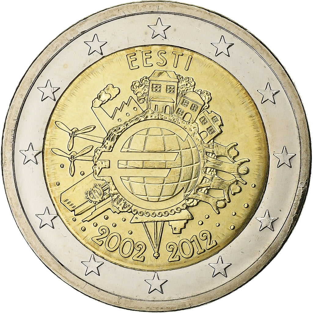 Estonia, 2 Euro, €uro 2002-2012, 2012, SPL+, Bi-metallico