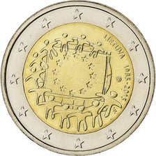 Lituania, 2 Euro, Drapeau européen, 2015, SPL+, Bi-metallico, KM:New