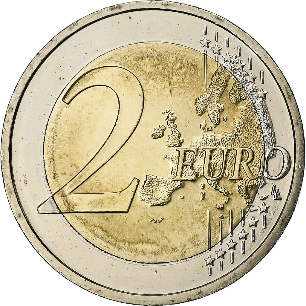 République fédérale allemande, 2 Euro, Drapeau européen, 2015, Munich, SPL+