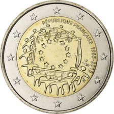 Francia, 2 Euro, 30 ans du drapeau de l union europeenne, 2015, SPL+