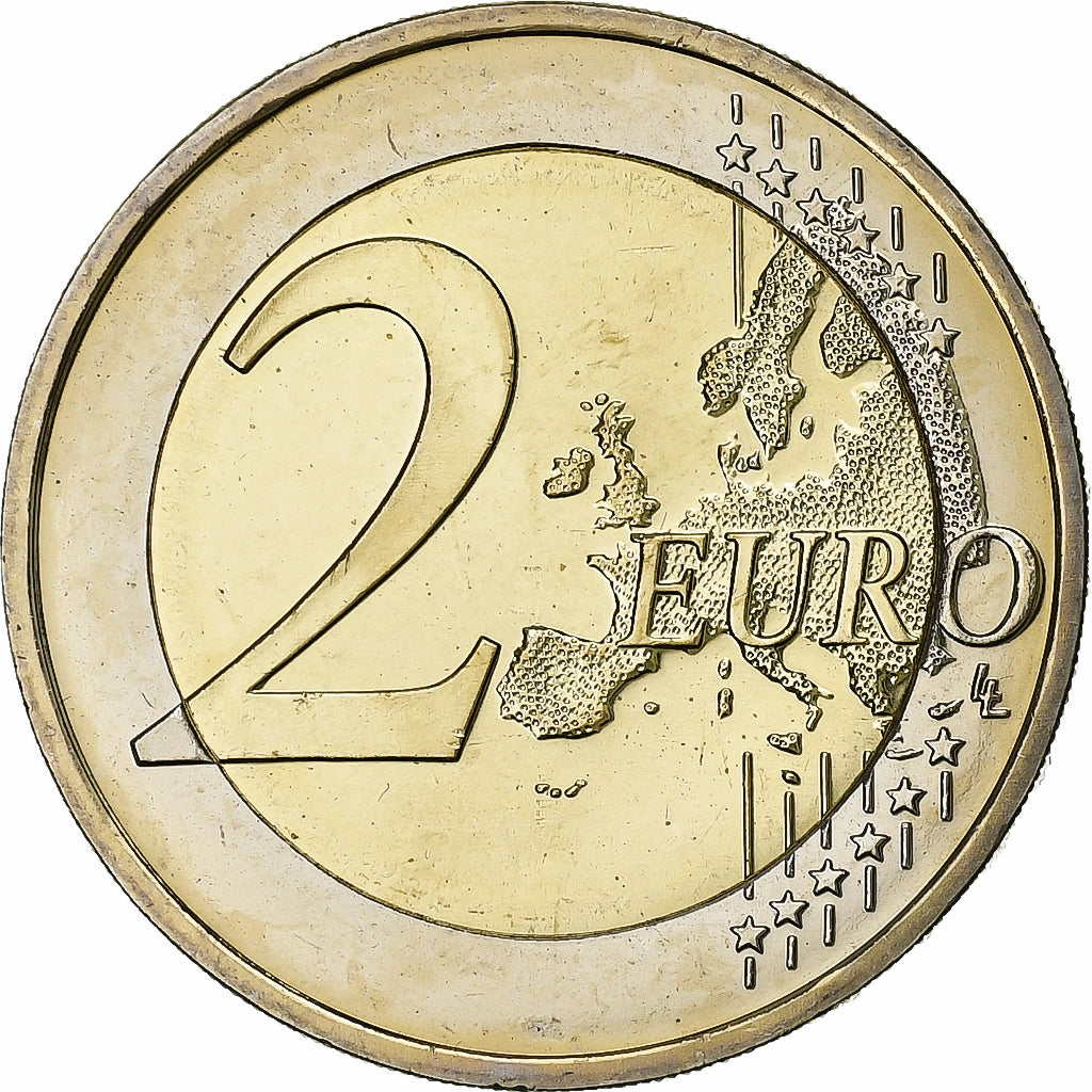 Allemagne, 2 Euro, 2015, Stuttgart, 30 ans   Drapeau européen, SPL+