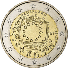 Nederland, 2 Euro, Drapeau européen, 2015, UNC, Bi-Metallic
