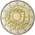 Holandia, 2 Euro, Drapeau européen, 2015, MS(64), Bimetaliczny