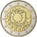 Nederland, 2 Euro, Drapeau européen, 2015, UNC, Bi-Metallic