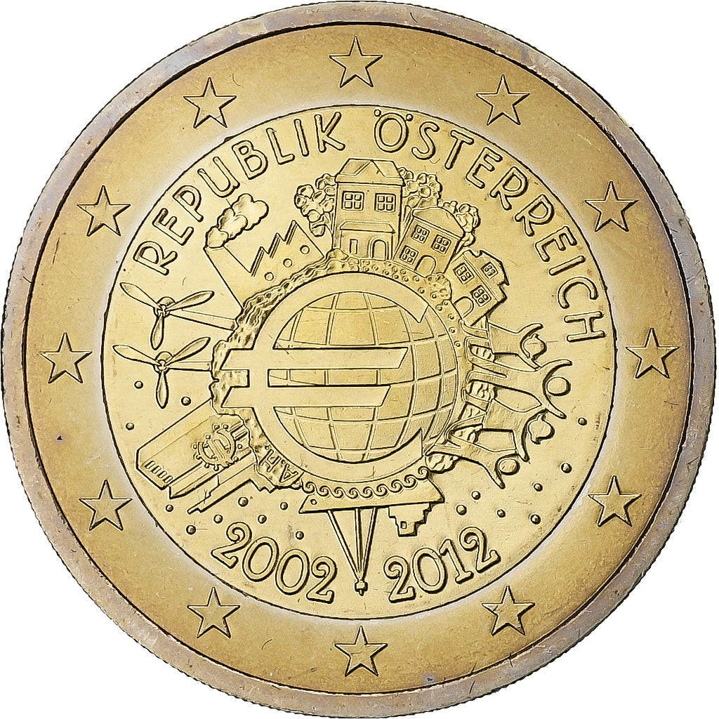Autriche, 2 Euro, €uro 2002-2012, 2012, SPL+, Bimétallique
