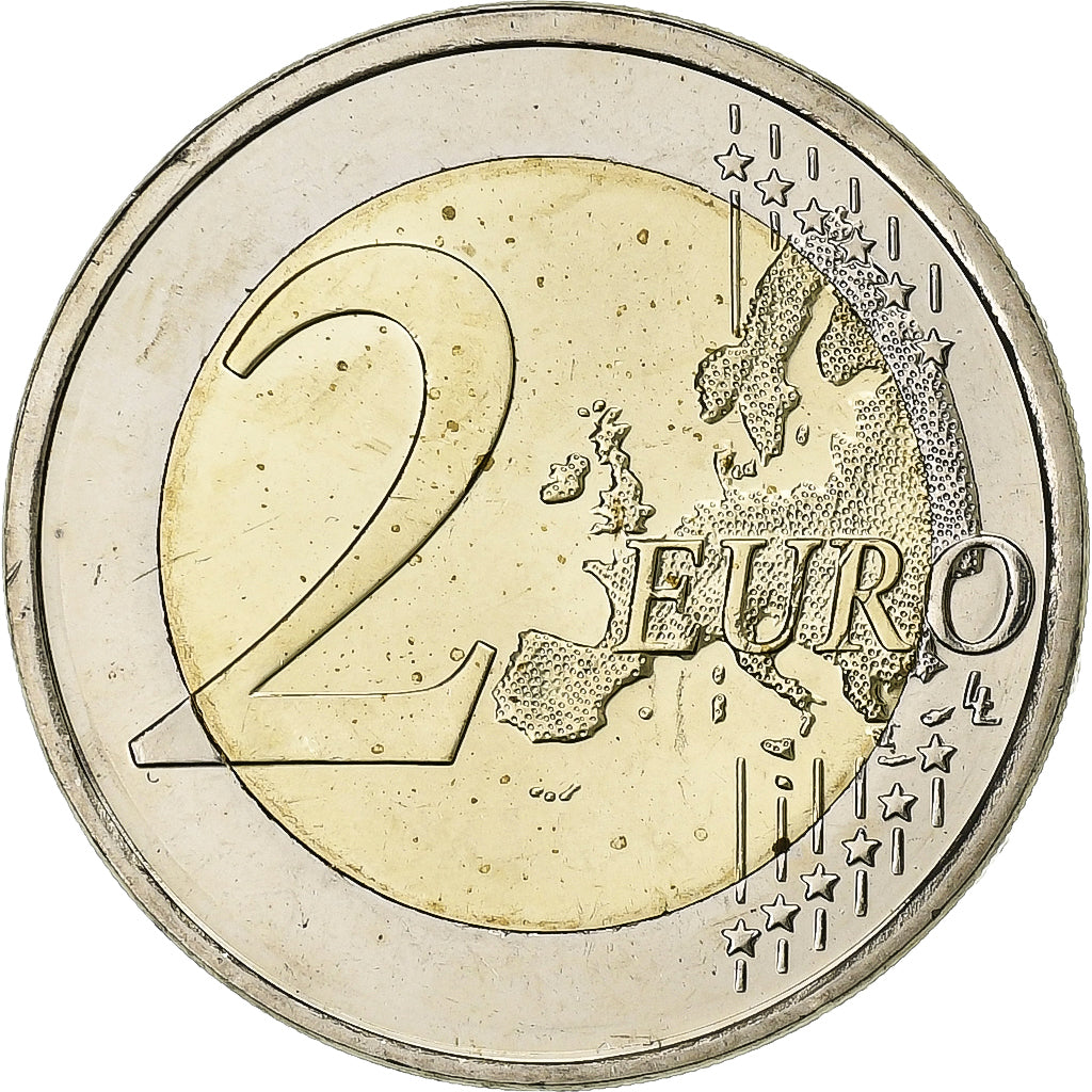 Finnland, 2 Euro, 2015, 30 ans   Drapeau européen, UNZ+, Bi-Metallic, KM:New