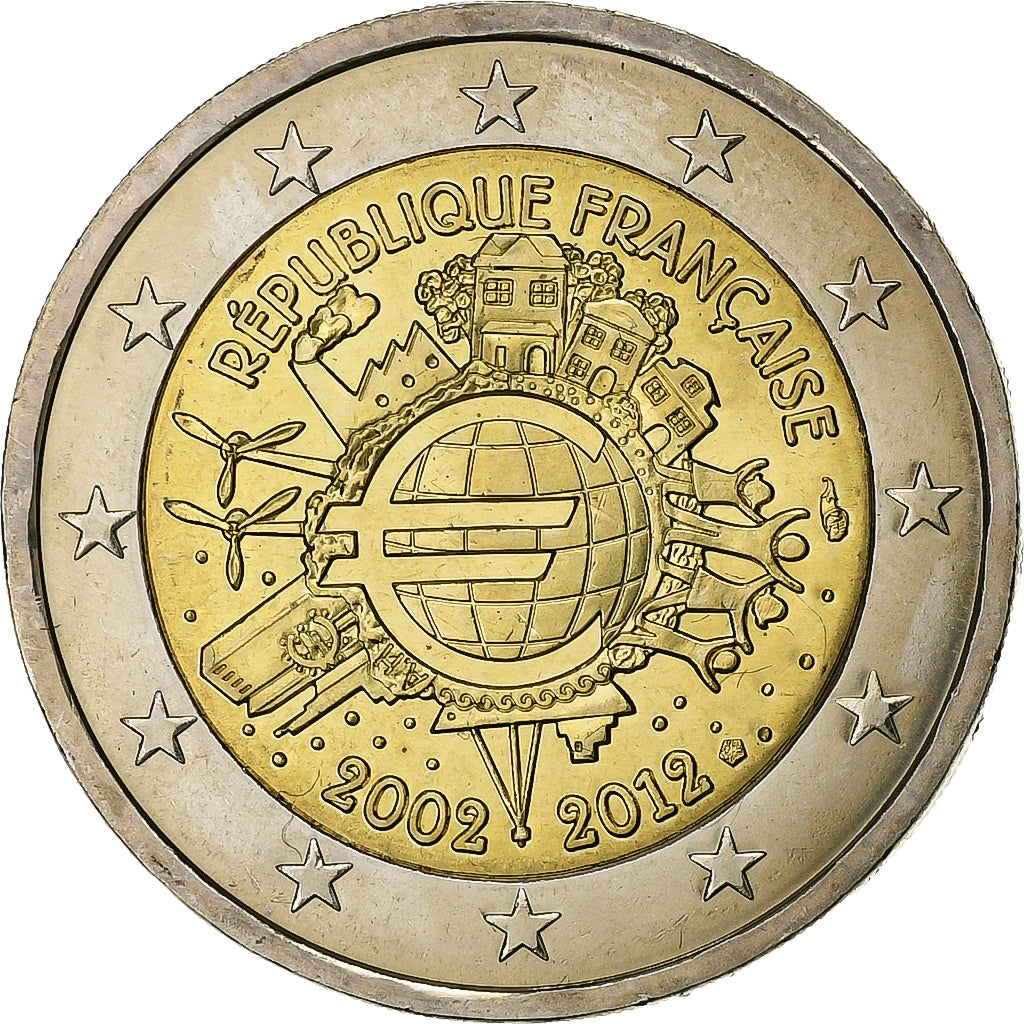 France, 2 Euro, €uro 2002-2012, 2012, SPL+, Bimétallique