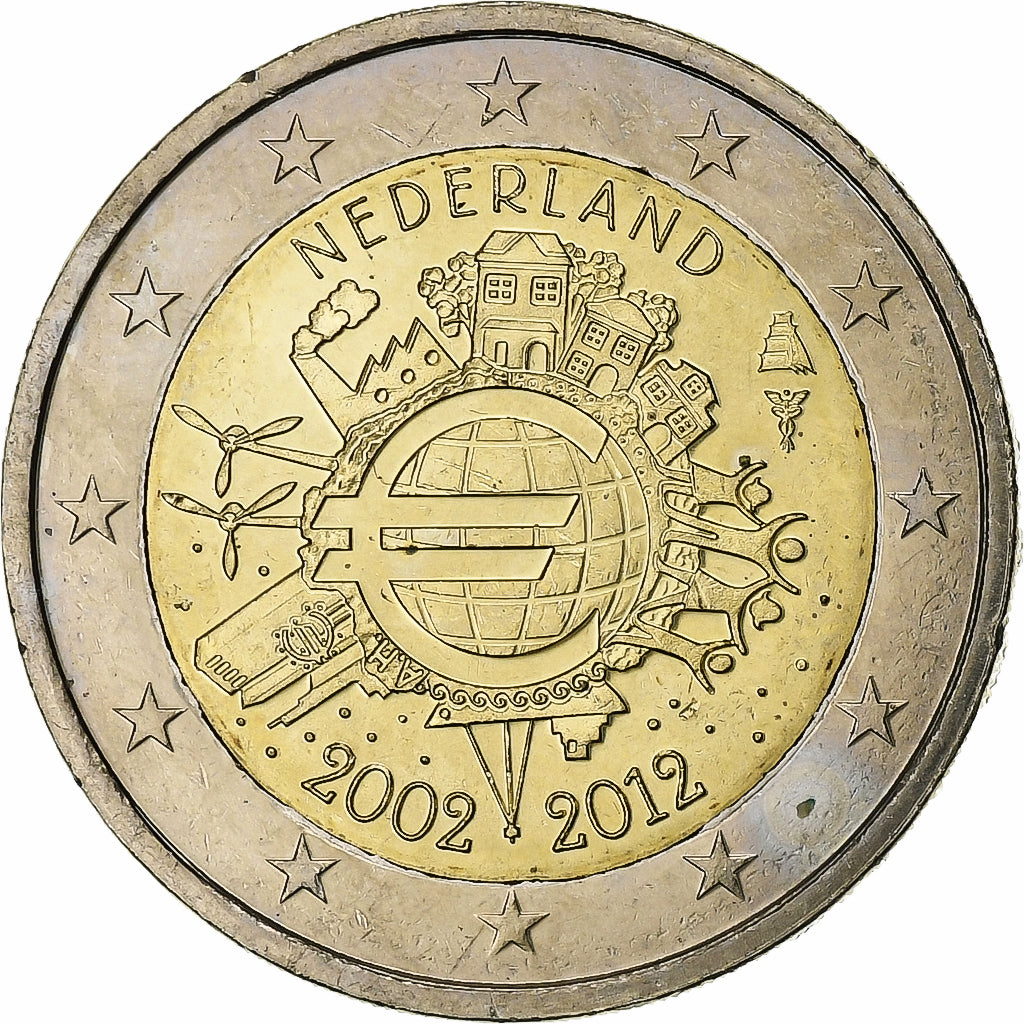 Niederlande, 2 Euro, 2012, UNZ+, Bi-Metallic