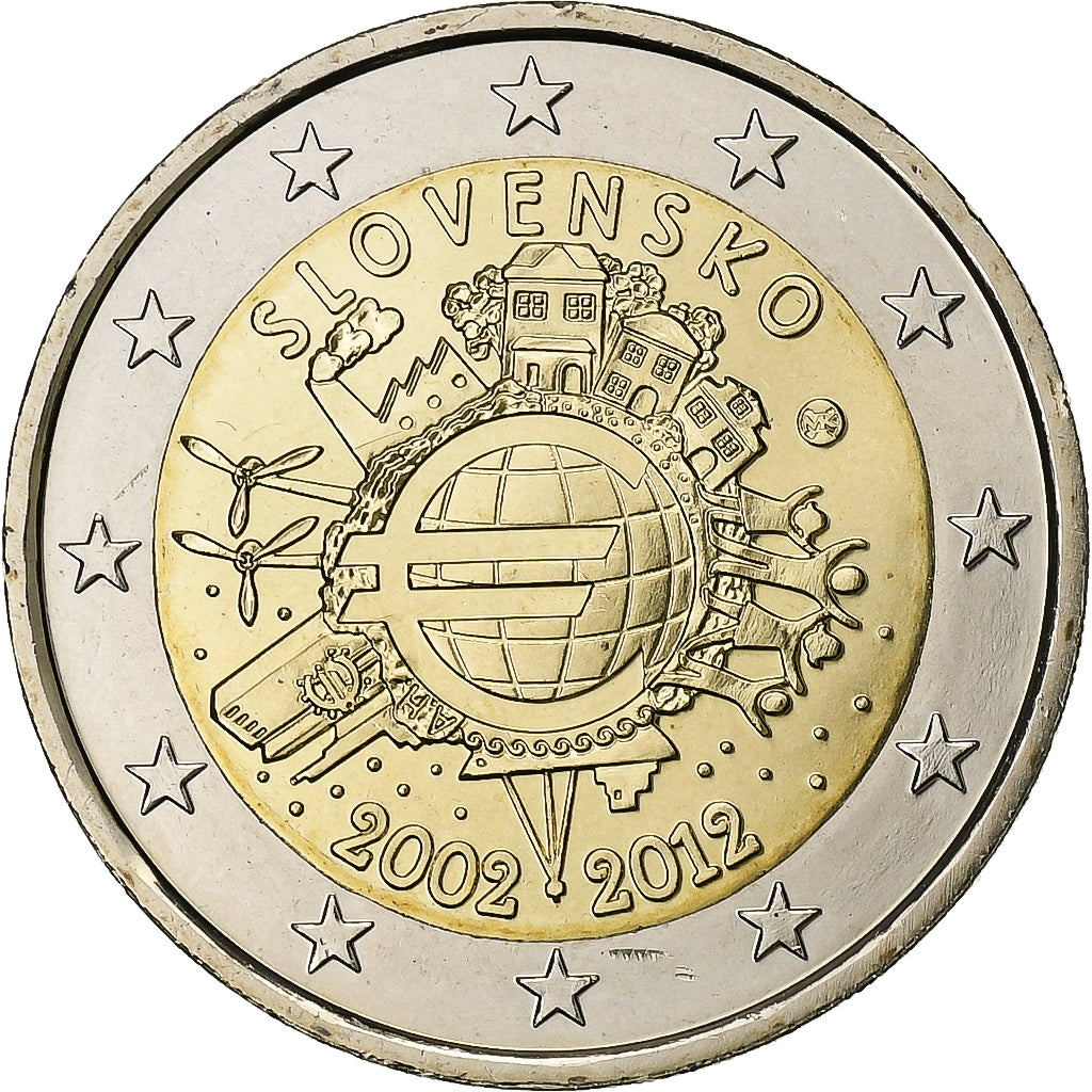 Slovaquie, 2 Euro, €uro 2002-2012, 2012, SPL+, Bimétallique