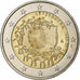Luxemburgo, 2 Euro, Drapeau européen, 2015, MS(63), Bimetálico