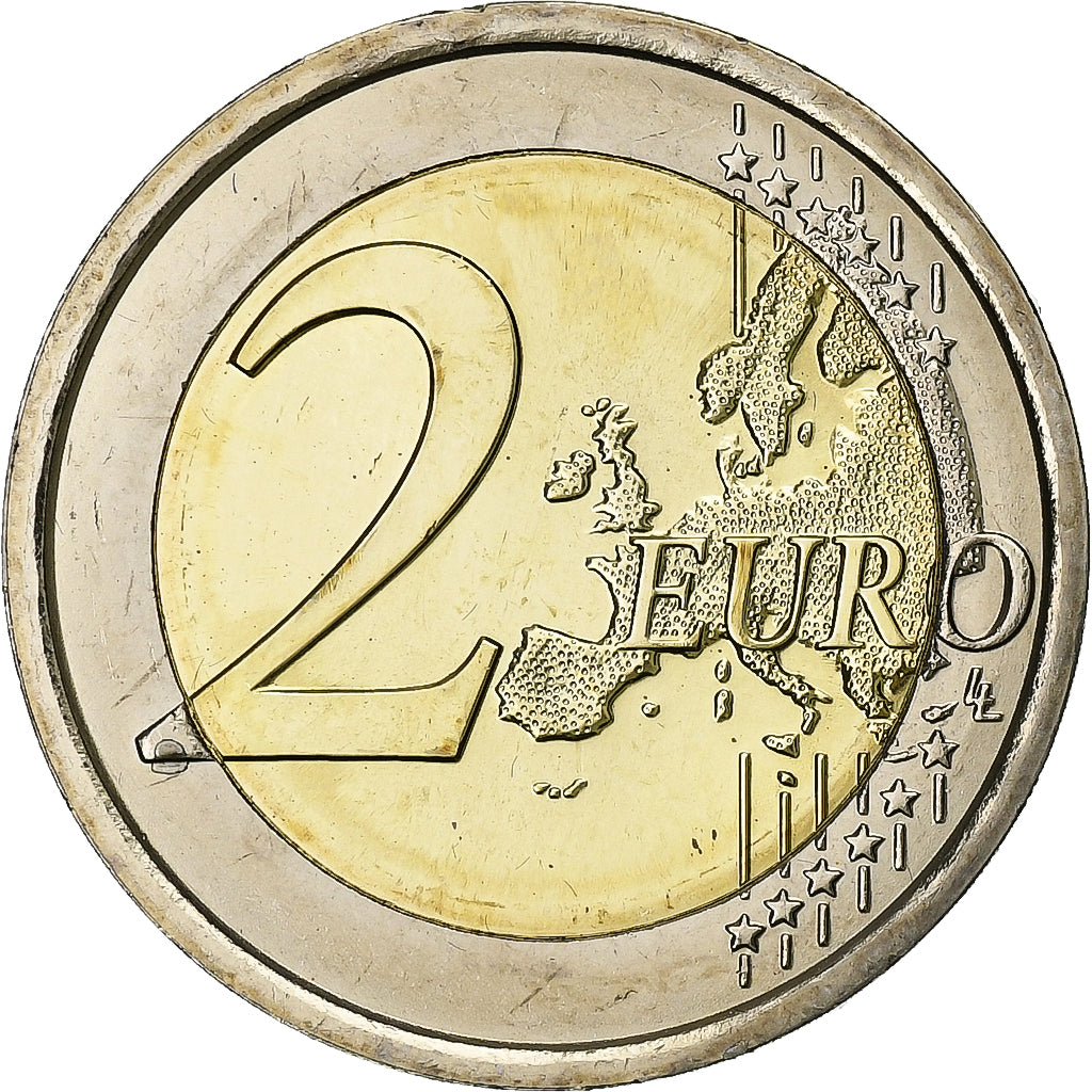 Słowenia, 2 Euro, Drapeau européen, 2015, MS(64), Bimetaliczny